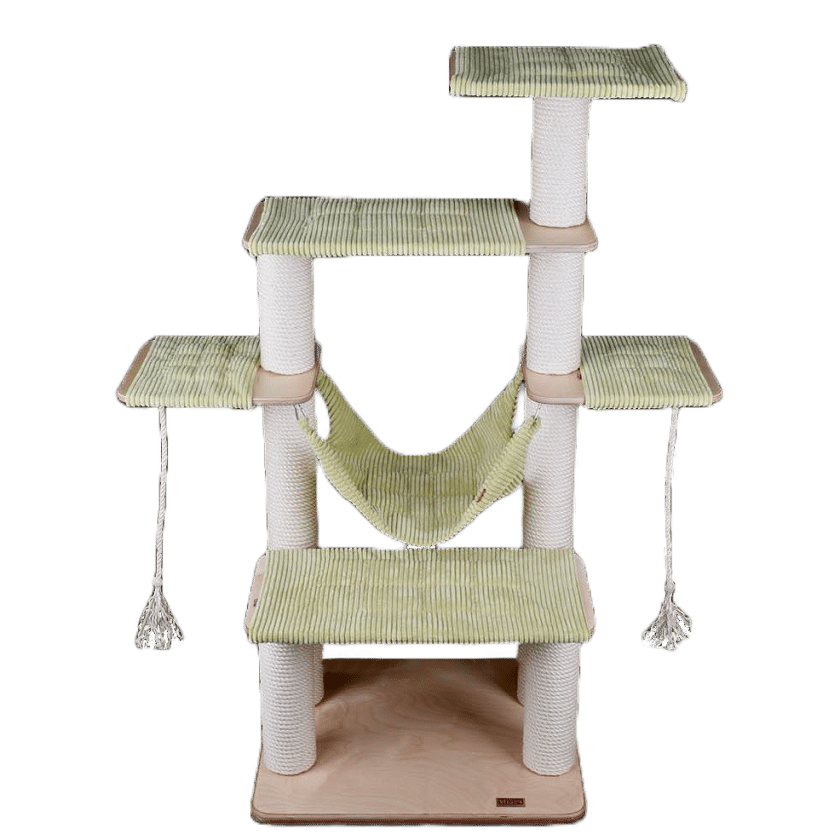 Basic Cat Tree 7A - Ø12cm Cat tree with several shelves and levels. Removable and machine washable covers.