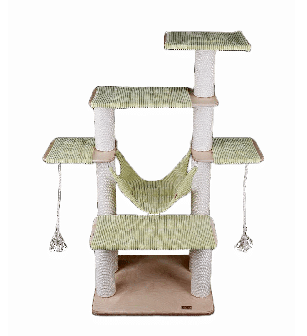 Basic Cat Tree 7A - Ø12cm Cat tree with several shelves and levels. Removable and machine washable covers.