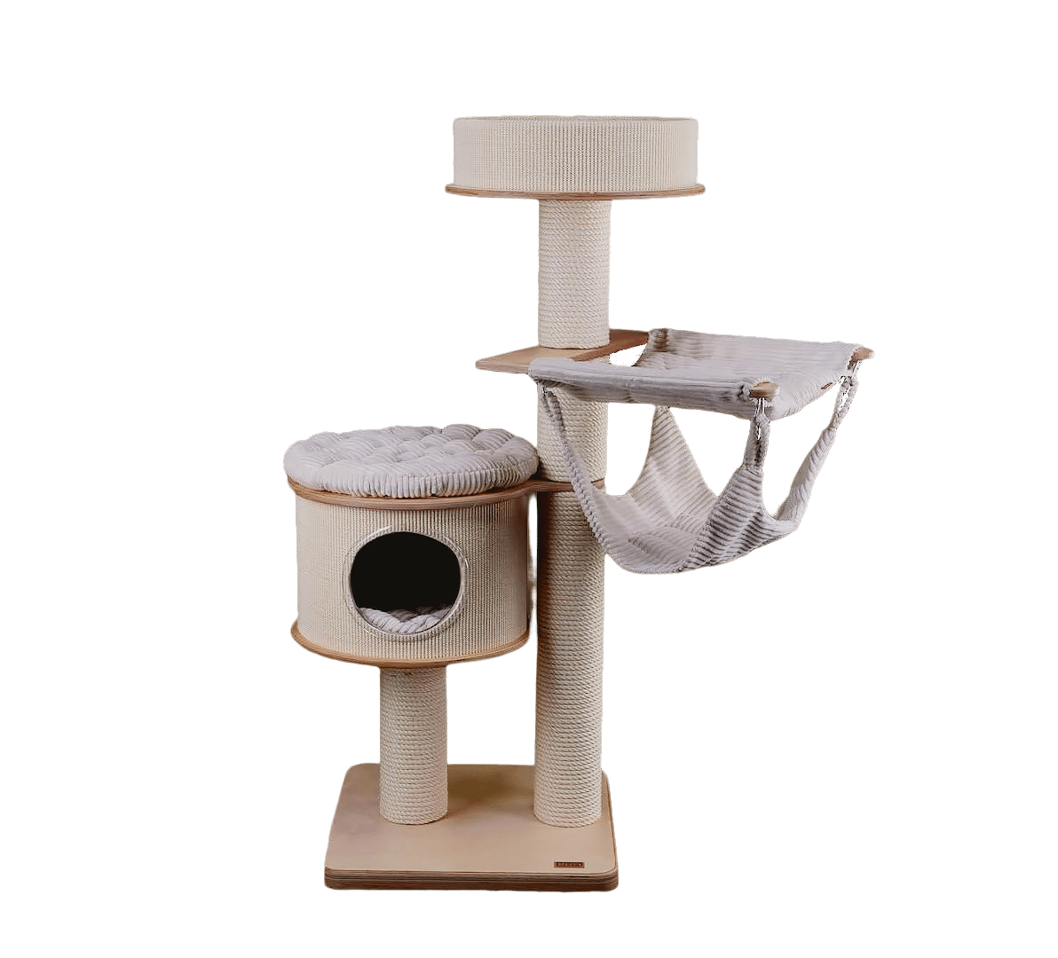 Exclusive Cat Tree 10 – Post Ø14cm with shed cave. for big cats