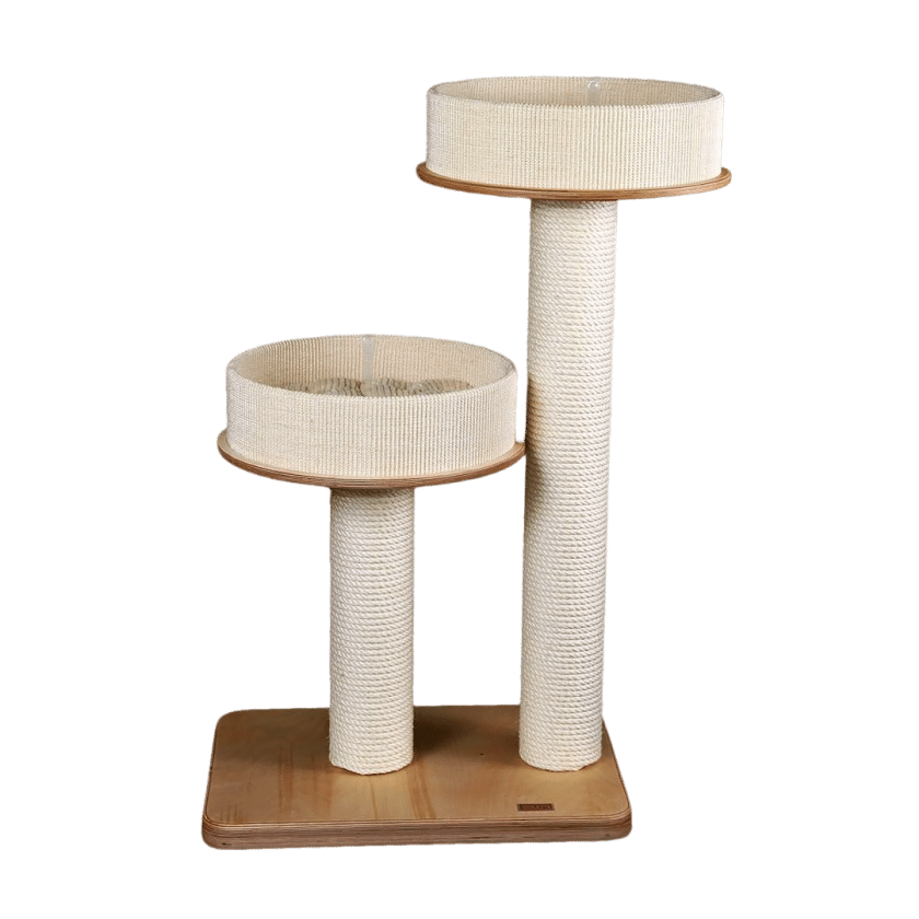 Exclusive Cat Tree 8 - Post Ø14cm with two scratching posts and rosettes