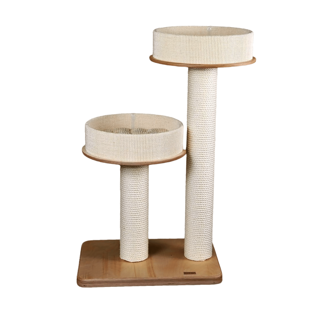 Exclusive Cat Tree 8 - Post Ø14cm with two scratching posts and rosettes