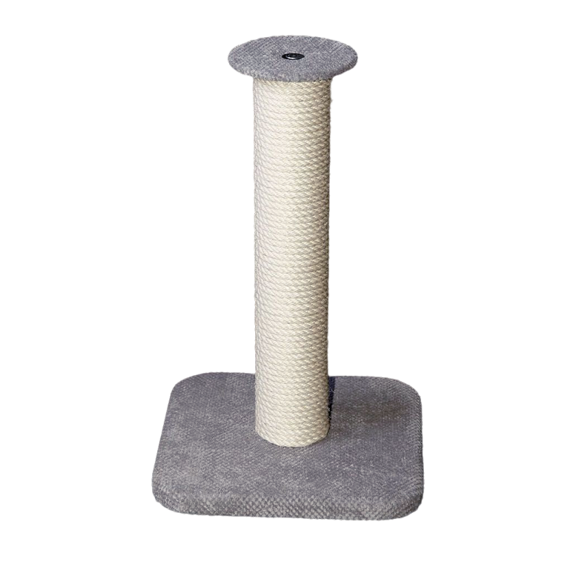 Basic Scratching Post Ø 12 cm for cats. Basic wooden pole covered with sisal rope on a wooden base, upholstered with your choice of upholstery.